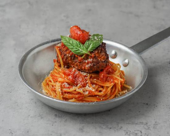 Spaghetti with Homemade Meatball