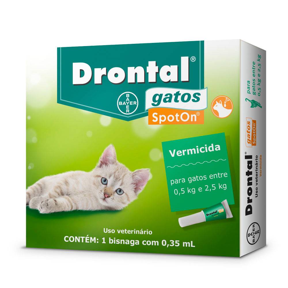 Bayer drontal vermicida para gatos (0,5ml)
