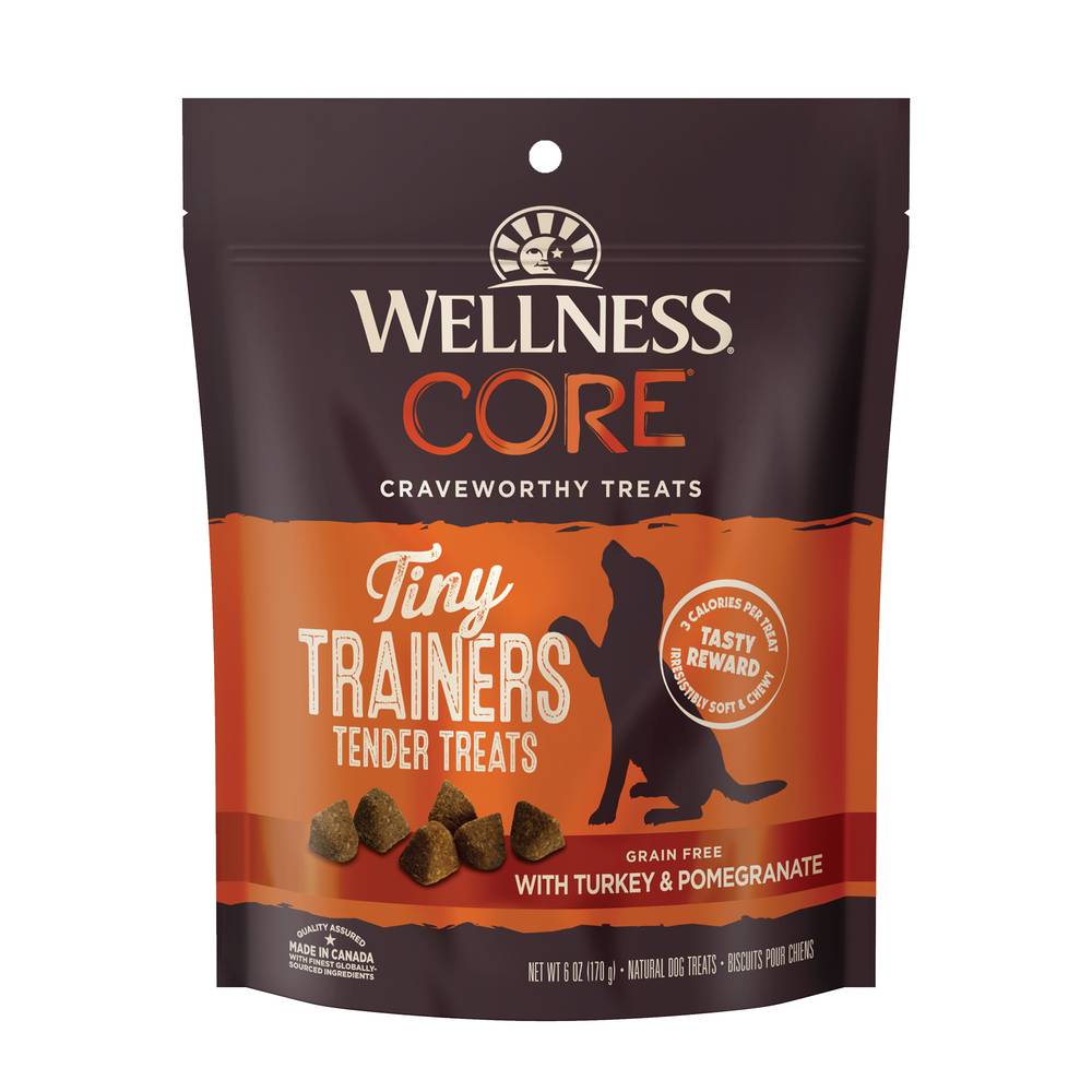 Wellness Core Tiny Trainers Tender Treats Grain Free For Dog Food, Turkey-Pomegranate (6 oz)