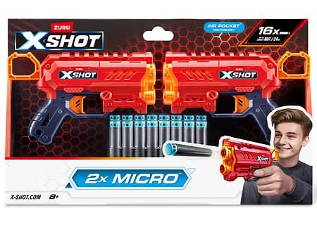 XSHOT Double Micro Dart Blaster Ages 8+ (16 ct)