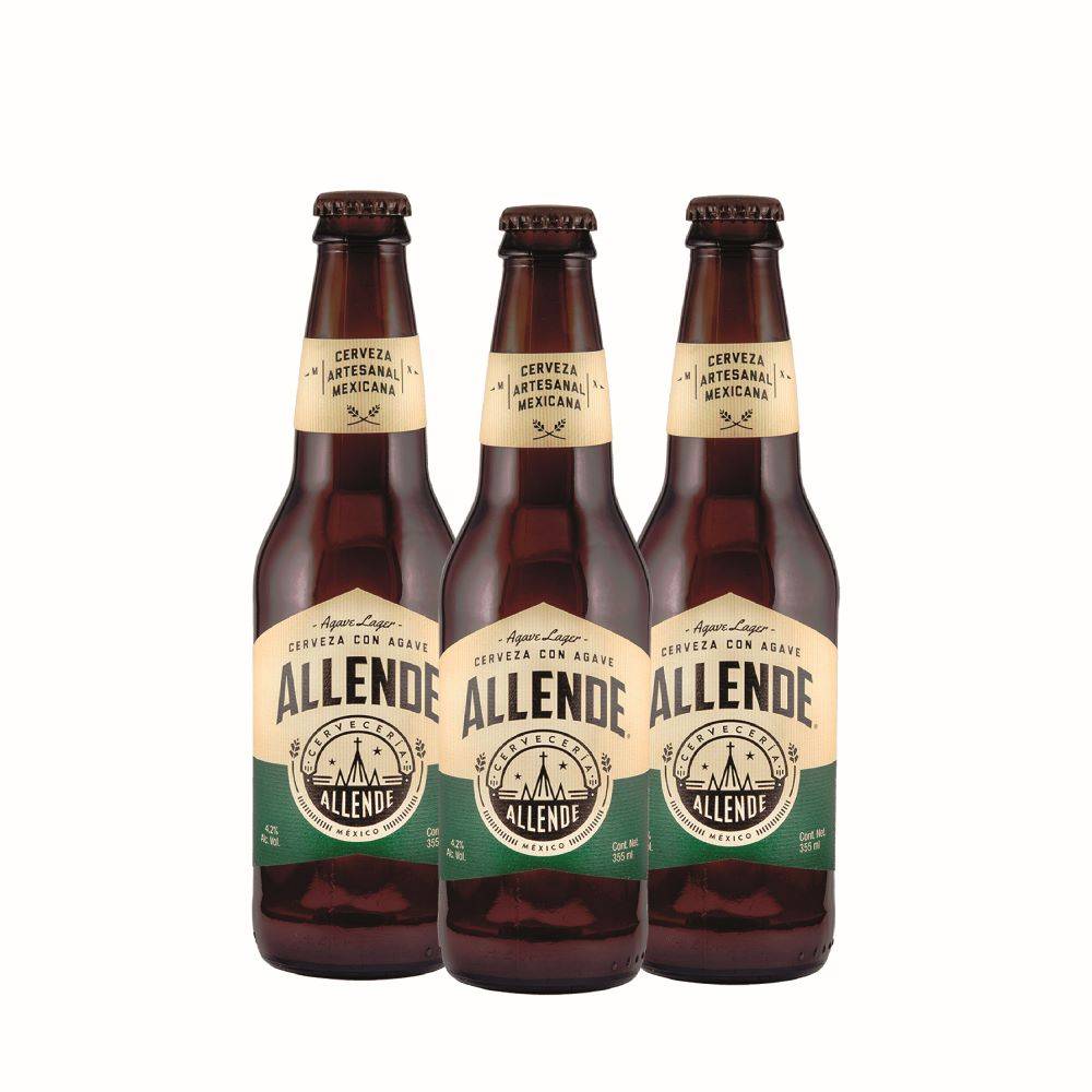 Combo Allende Cerveza Agave Botella 355 ml