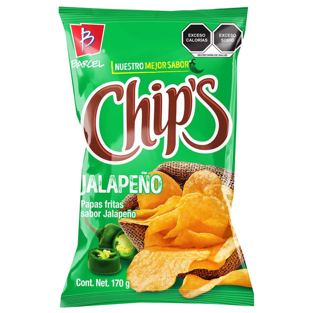 Chip's · Papas fritas, jalapeño (170 g)