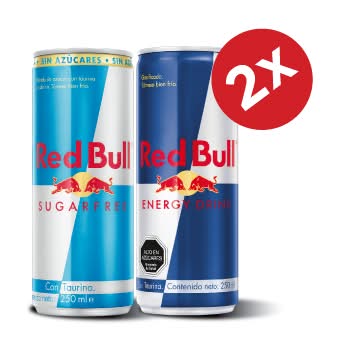 2x Red Bull lata 250cc Var.
