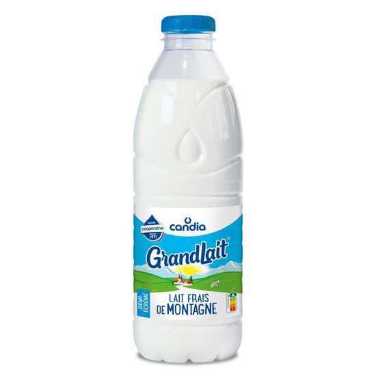 Candia grandlait lait frais de montagne demi écrémé (1 l)