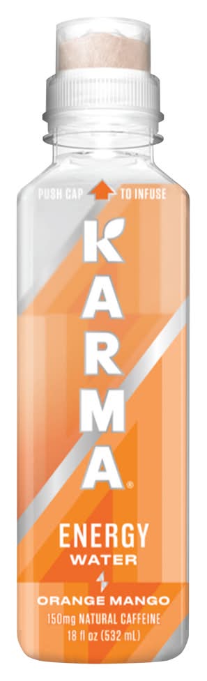 Karma Probiotic Energy Water, Orange-Mango (18 fl oz)