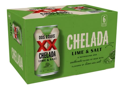 Dos Equis Lager Especial Beer, Lime-Salt (6 x 12 fl oz)