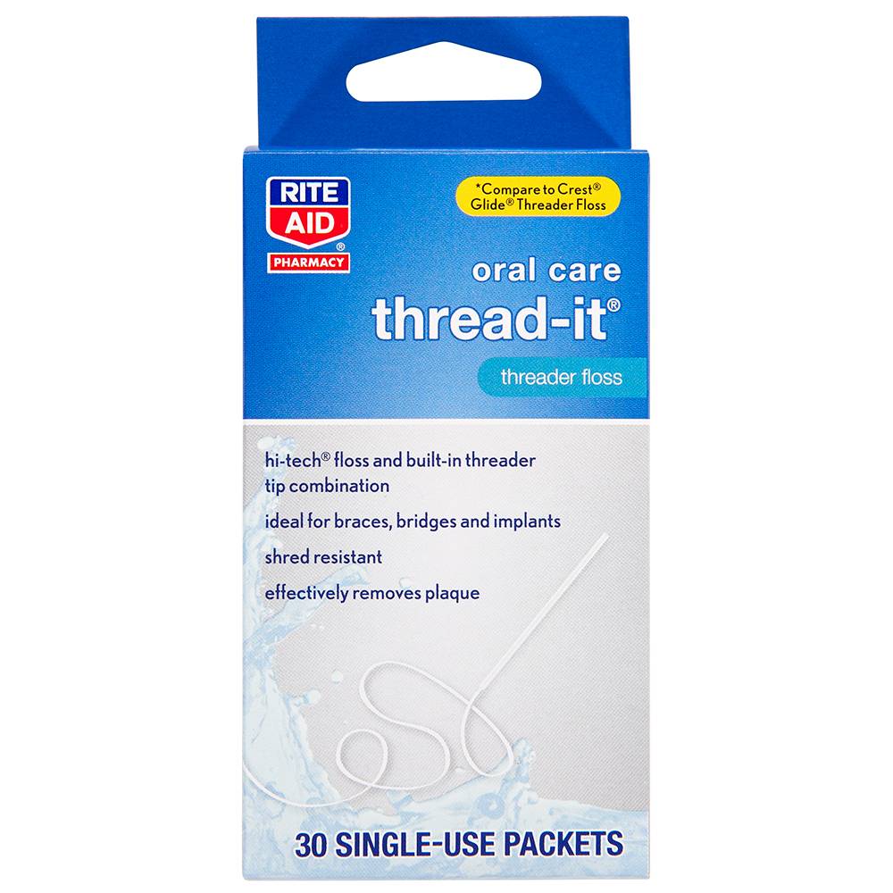 Rite Aid Oral Care Thread-It Floss Packets (30 ct)