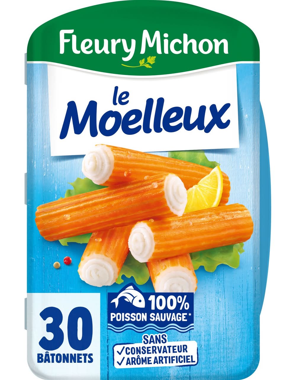 Fleury Michon - Bâtonnets de surimi le moelleux (30)