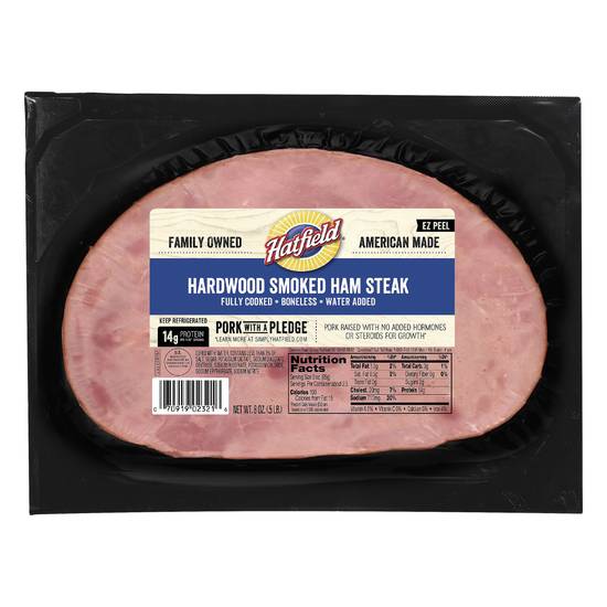 Hatfield Boneless Hardwood Smoked Ham Steak Pork