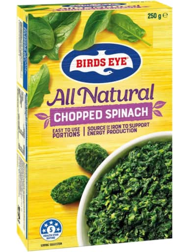 Birds Eye Frozen Chopped Spinach (250g)