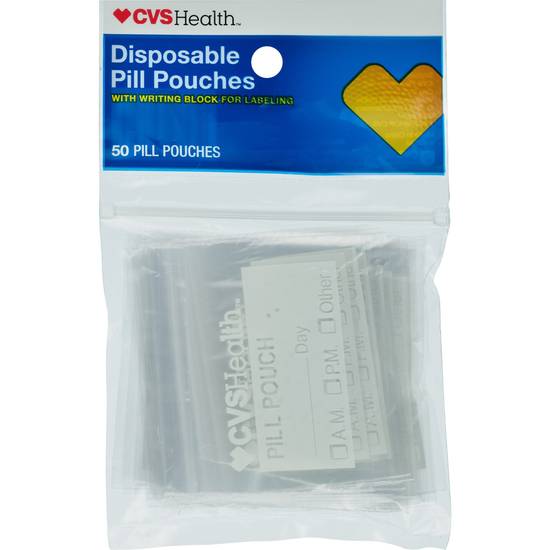 CVS Health Disposable Pill Pouches, 50CT
