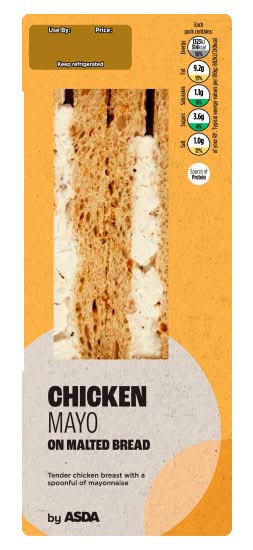 ASDA Chicken Mayo on Malted Bread Sandwich