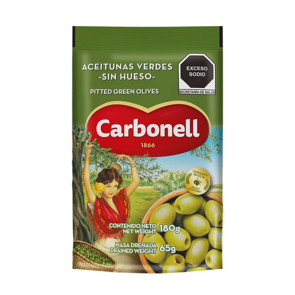 Carbonell · Aceitunas verdes sin hueso (180 g)