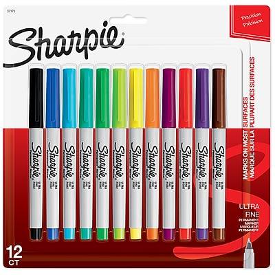 Sharpie Ultra Fine Tip Permanent Marker, Extra-Fine Needle Tip, Assorted Colors