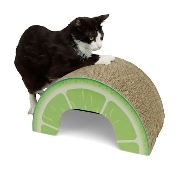 EveryYay Novelty Lime Cardboard Cat Scratcher