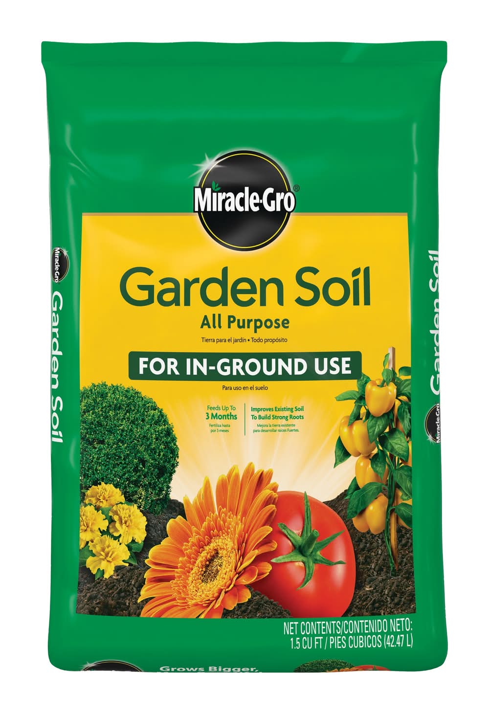 Miracle-Gro In-Ground Use 1.5 Cubic feet All-purpose Garden soil