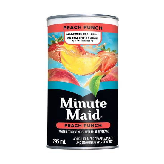 Minute maid minutemaidmd punch aux pêches concentré congelé canette de 295ml (295 ml) - peach punch concentrate (295 ml)