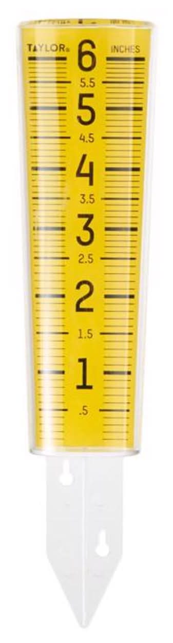 Taylor Clearvu Rain Gauge/Sprinkler Ground 1.18 In. W X 2.76 In. L