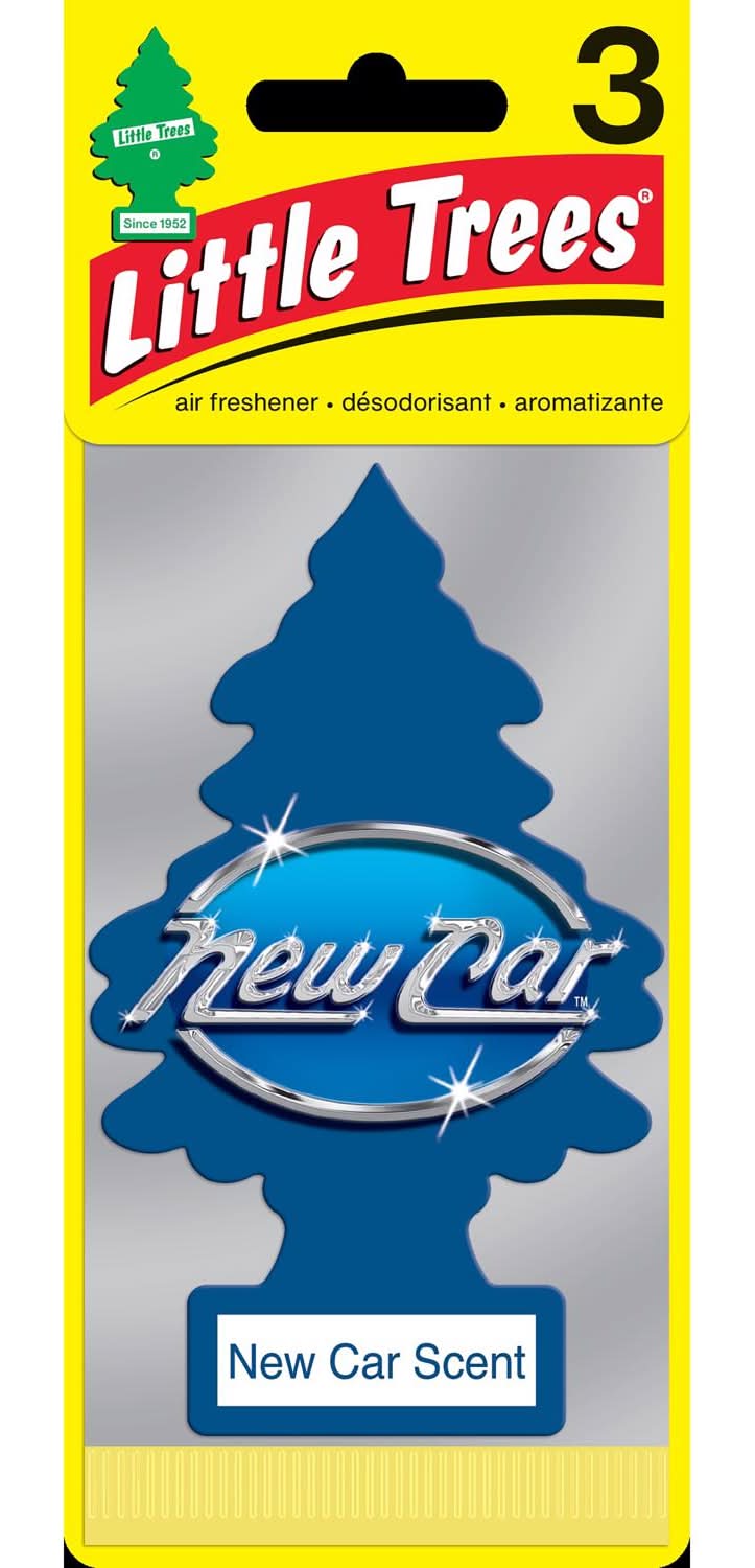 Little Trees New Car Scent Scent Car Air Freshener Solid 3 Pk