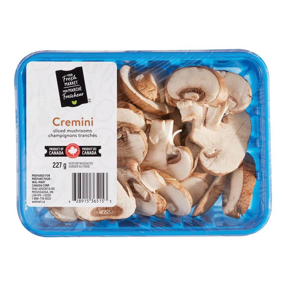 Your Fresh Market Sliced Cremini Mushrooms