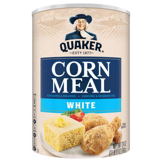 Quaker White Corn Meal (24 oz)