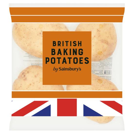 Sainsbury's British Baking Potatoes x4