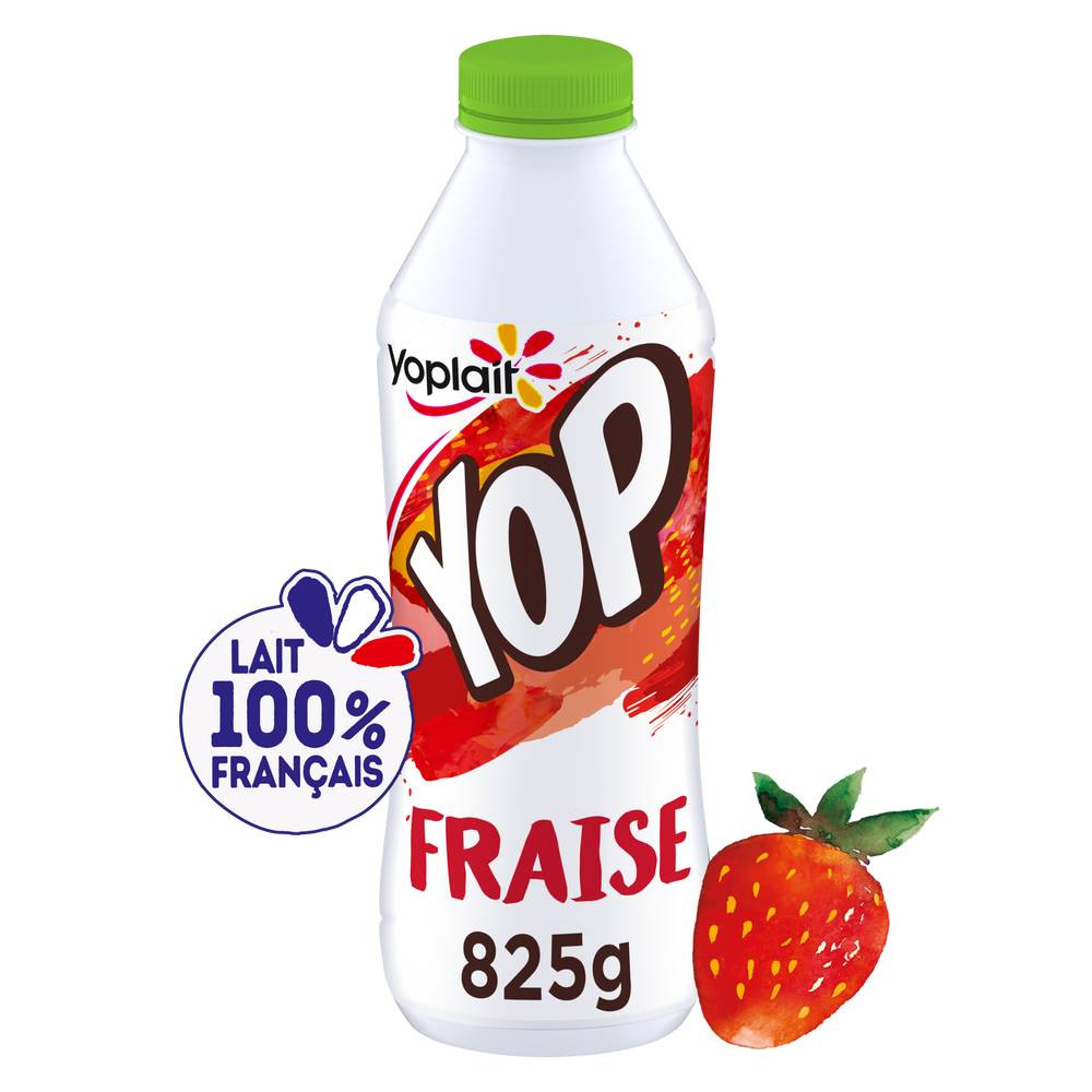 Yoplait - Yaourt à boire sucré aromatisé (fraise)