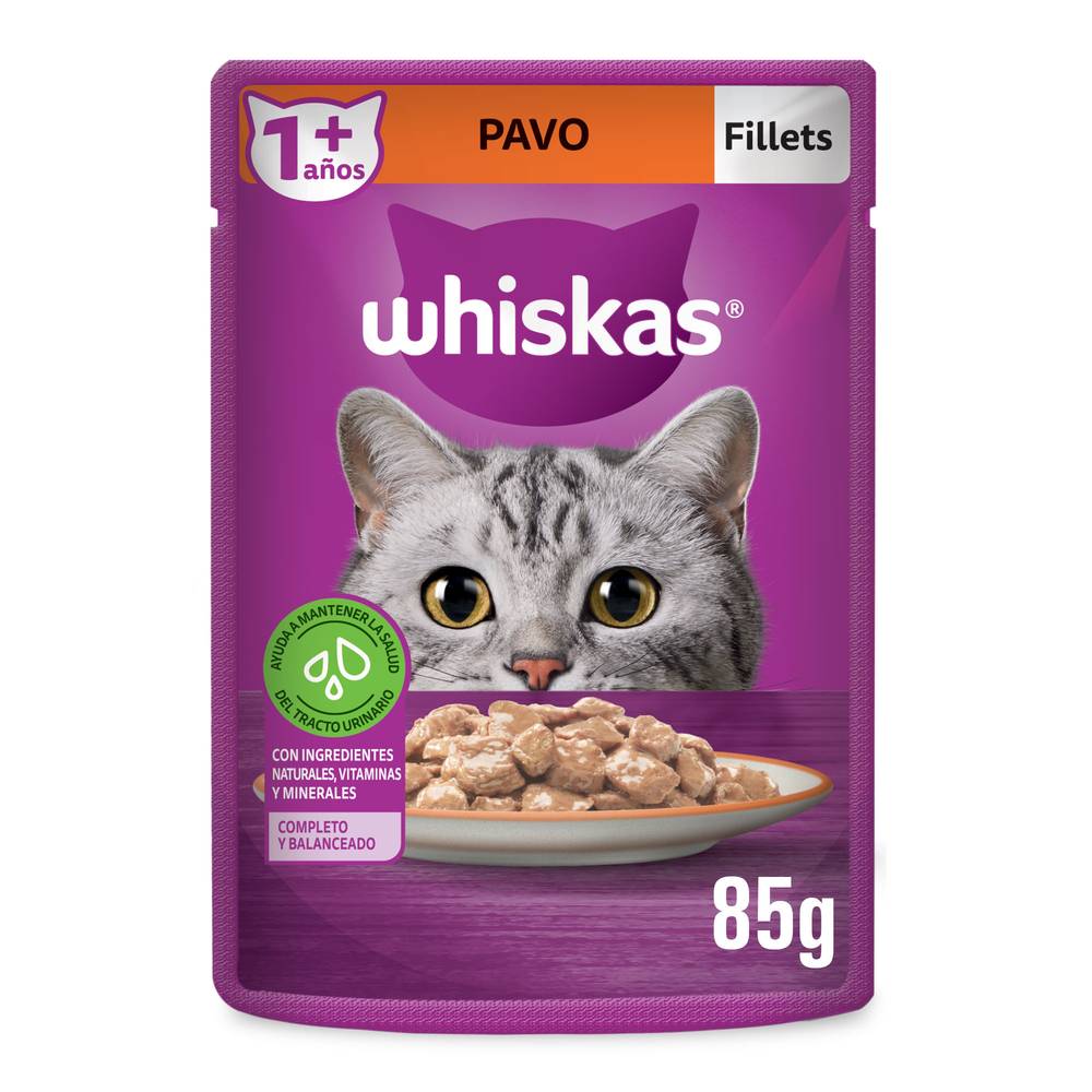 Whiskas · Alimento húmedo para gato fillets de pavo (85 g)