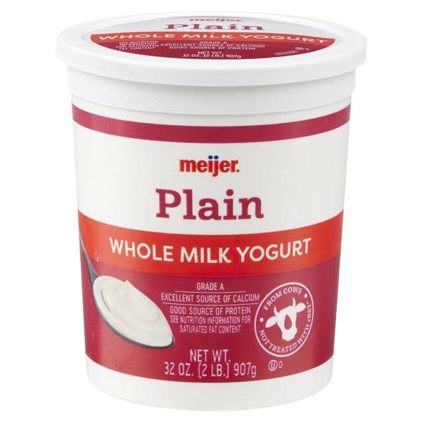 Meijer Plain Whole Milk Yogurt (2 lbs)