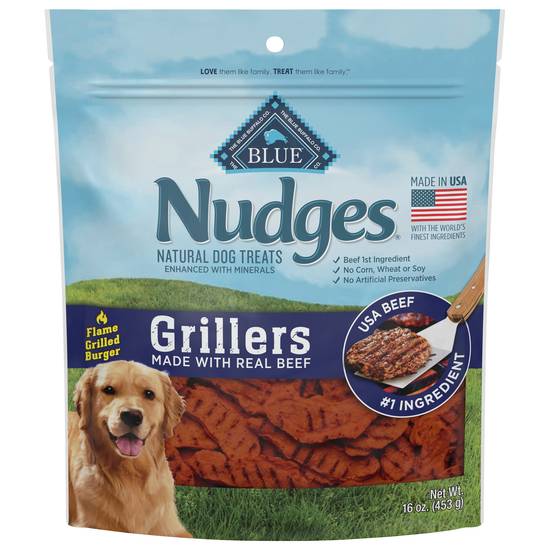 Blue Buffalo Nudges Grillers Natural Dog Treats Beef