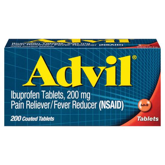 Advil Pain Reliever and Fever Reducer Ibuprofen 200 mg (200 ct)