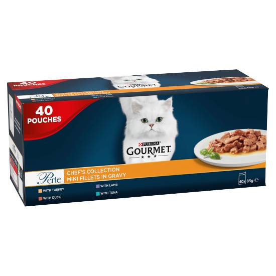 Purina Gourmet Perle Chef's Collection Mini Fillets in Gravy (40 ct)