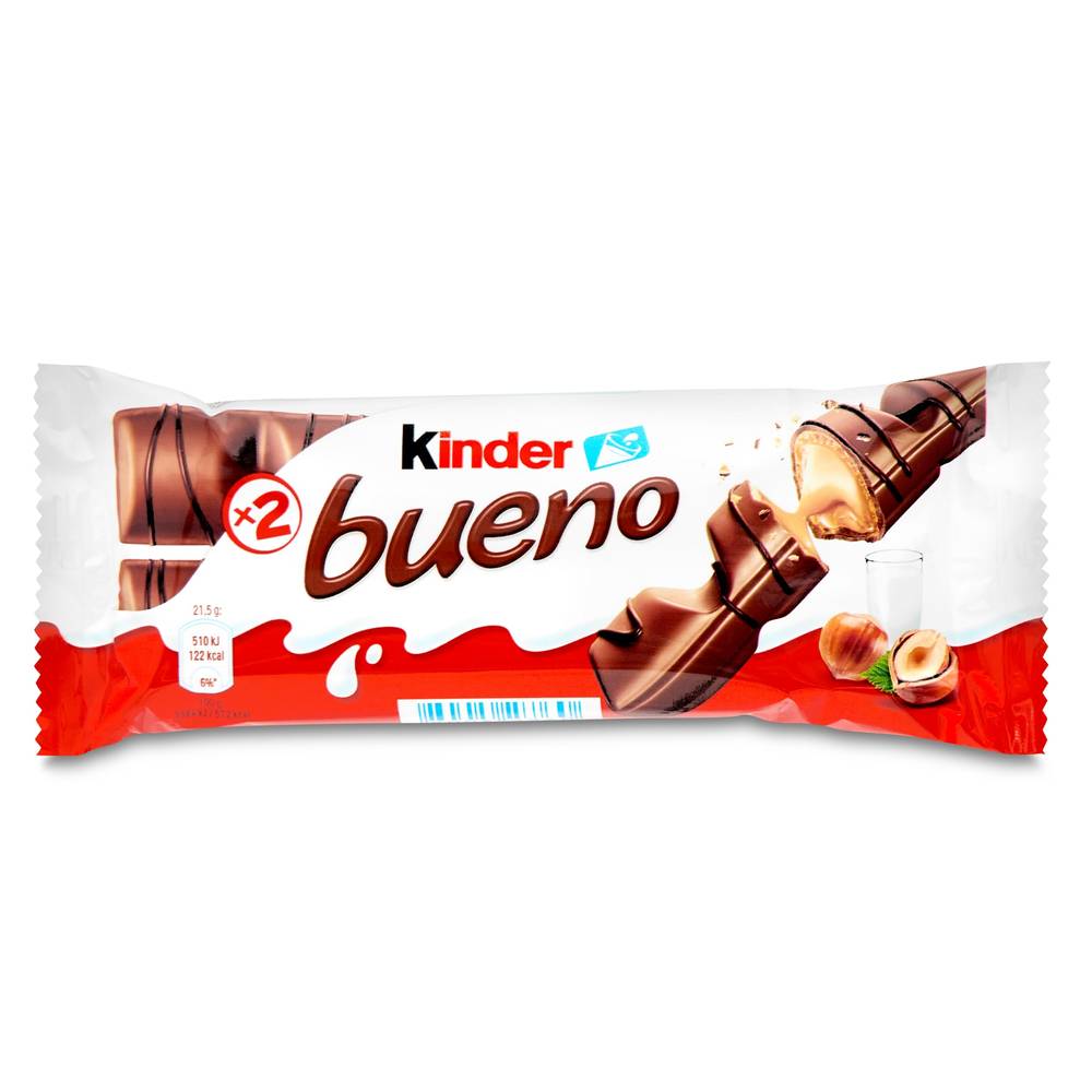 Barritas De Chocolate Con Leche Y Avellanas Kinder Bolsa 43 G