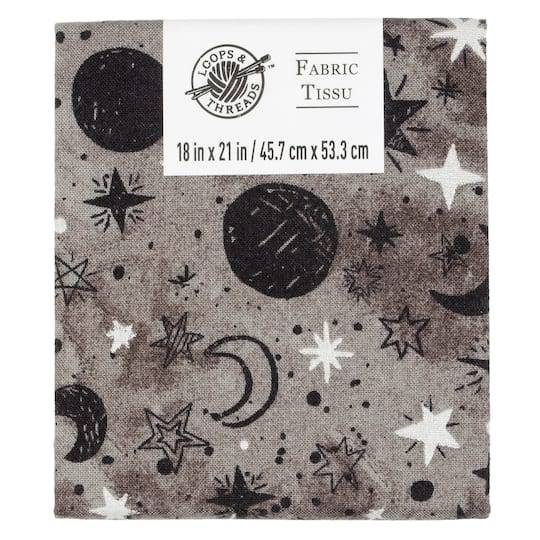 Gray Night Sky Cotton Fabric By Loops & Threads