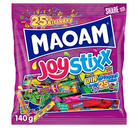 MAOAM Joystixx Chewy Sweets Share Size Bag (140g)