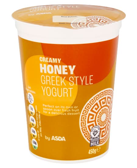 ASDA Honey, Greek Style Yogurt (450g)
