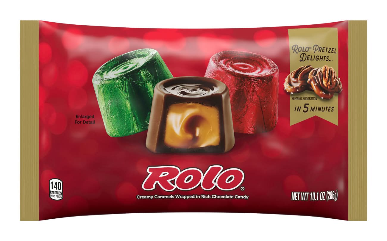 Rolo Holiday Creamy Caramels Wrapped in Rich Chocolate Candy (10.1 oz)