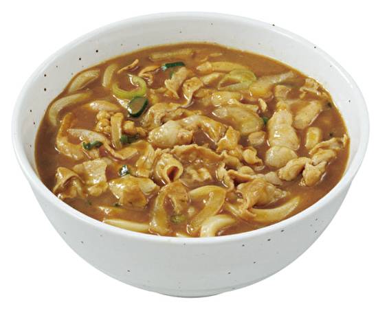 豚しゃぶカレー�うどん Curry udon with Thin-sliced pork