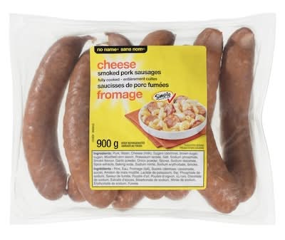 No Name Saucisses Fumées Fromage / Smoked Sausages, Cheese 900.0 G