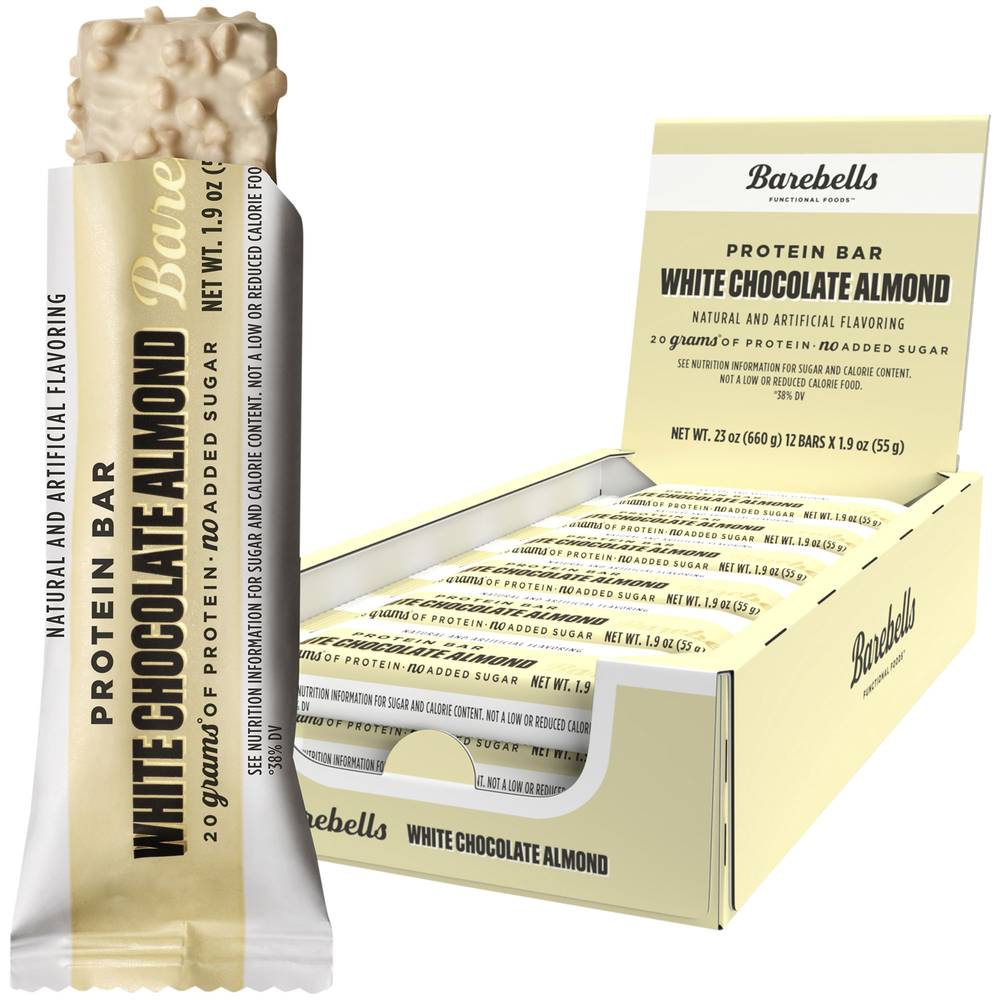 Barebells White Chocolate Almond Protein Bar (12 ct)