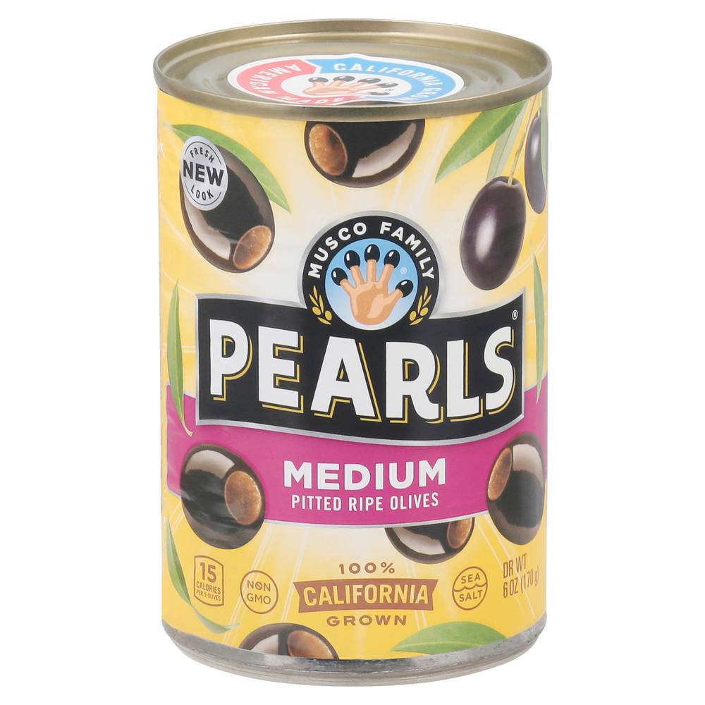 Pearls Medium Pitted Ripe Olives (6 oz)