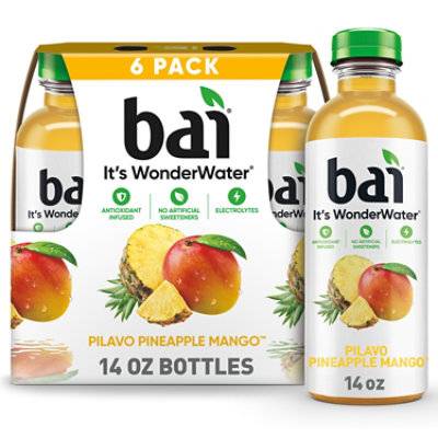Bai Pilavo Antioxidant Infusion Beverage (6 pack, 14 fl oz) (pineapple - mango)