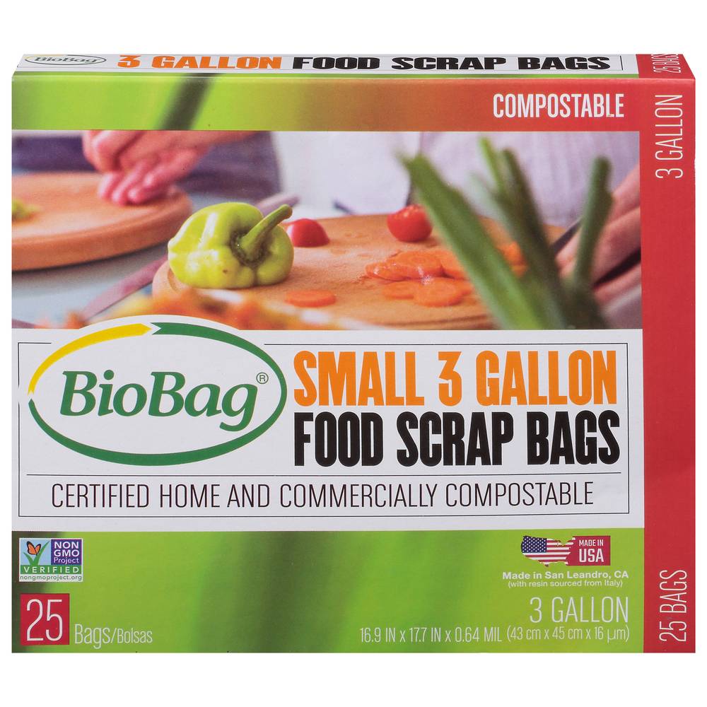 Biobag Small 3 Gallon Food Scrap Bags (25 ct)