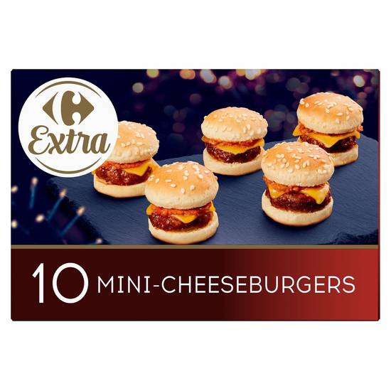 Carrefour Extra 10 Mini-Cheeseburgers 155 g