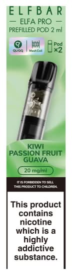 ELFBAR Kiwi-Passionfruit-Guava, Pro Prefilled Pods (2 pack)