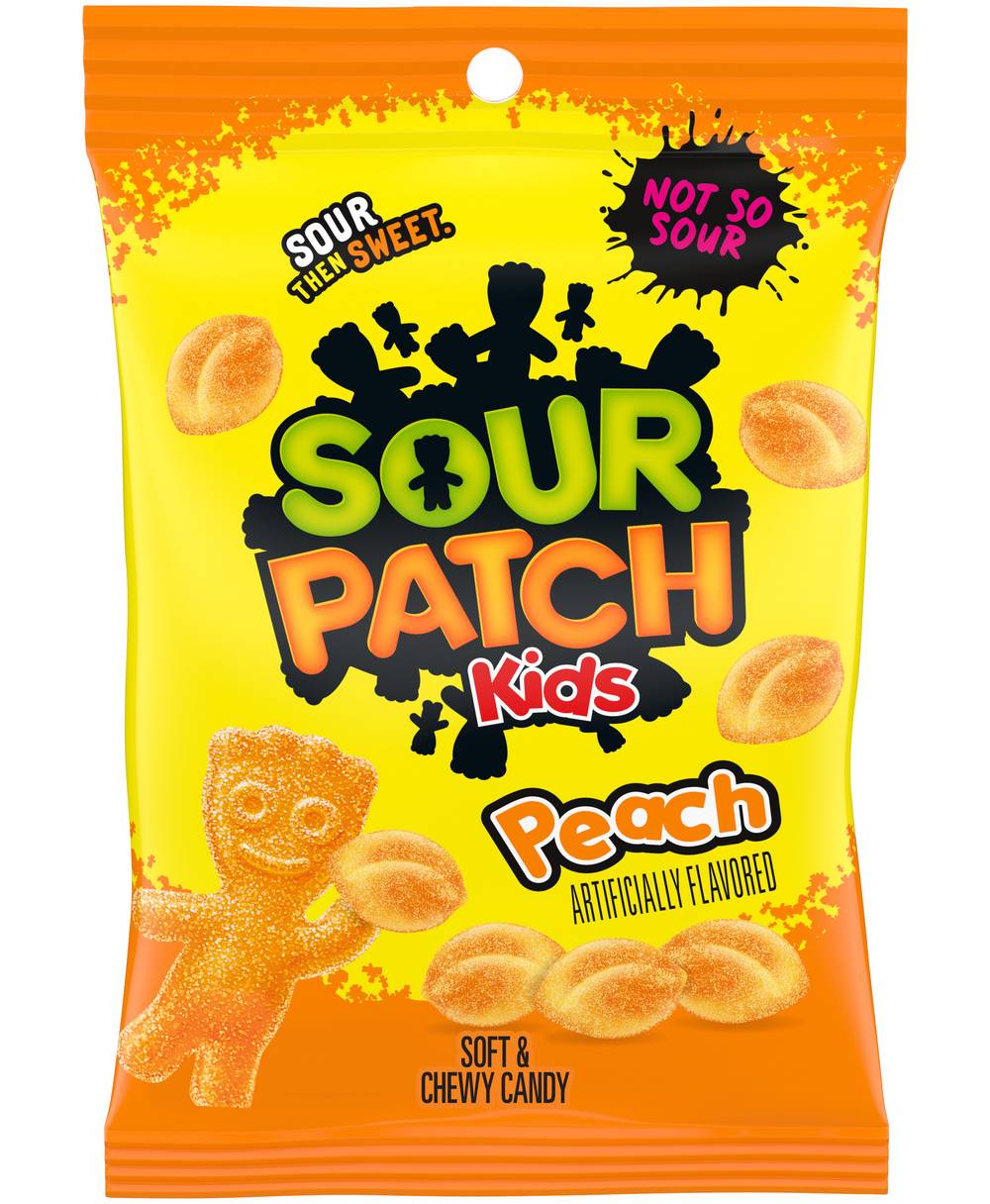 Sour Patch Kids Soft & Chewy Candy, Peach (8.07 oz)