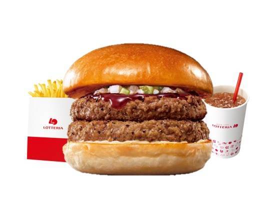 【セッ�ト】ダブル絶品ビーフバーガー Double Ultimate Beefburger Set