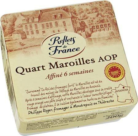 Maroilles Quart AOP REFLETS DE FRANCE - la boite de 200g