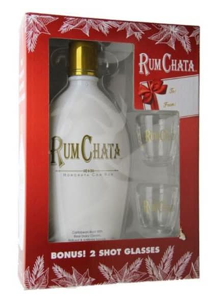 RumChata Rum Cream With Shot Glasses Gift pack (750 ml)