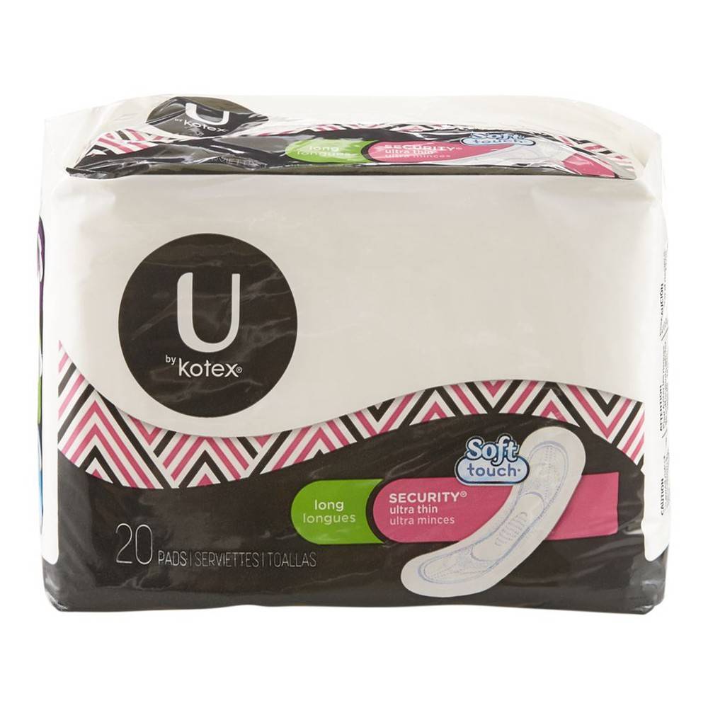 U by Kotex Securityultra Thin Long 20 Pads (10 g)